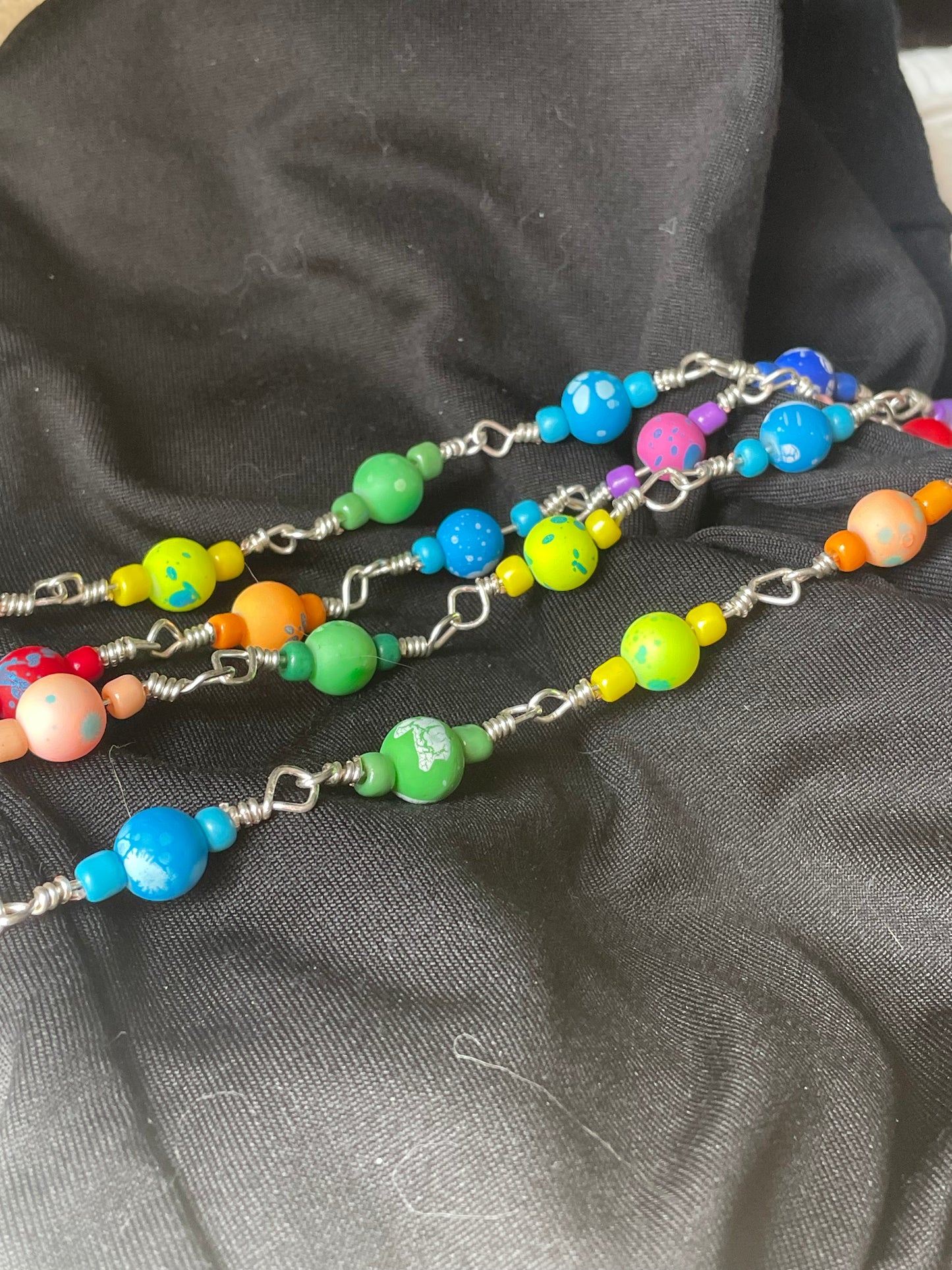 Colorful “my future is bright” beads